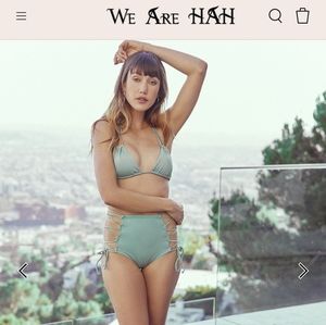 NWT WeAreHAH Trikini 2pc suit